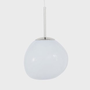 Melt hanglamp Mini Opal/Silver Tom Dixon - Woonkamer - Designer - Kunststof - Met lampenkap