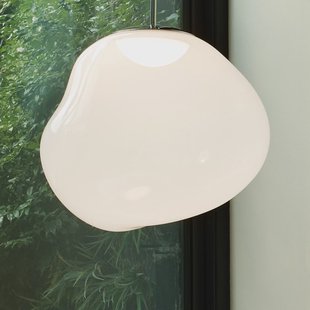 Melt hanglamp Mini Opaal/Goud Tom Dixon - Woonkamer - Designer - Kunststof - Met lampenkap
