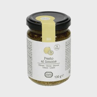 Pesto al limone, biologisch, vegan, 130 gram