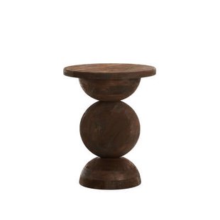 Light & Living - Bijzettafel MIRTO - Ø40x50cm - Bruin