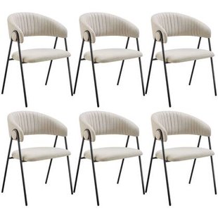 tectake® Eetkamerstoel Bedano, gestoffeerd, geweven stof, 150 kg