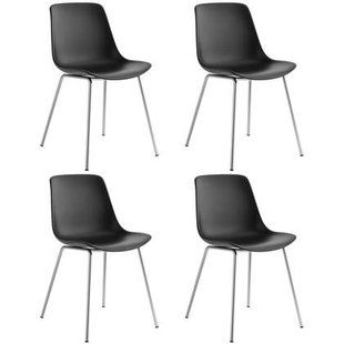 tectake® Kunststofstoelen Mave, ergonomisch, 120 kg - Set van 4