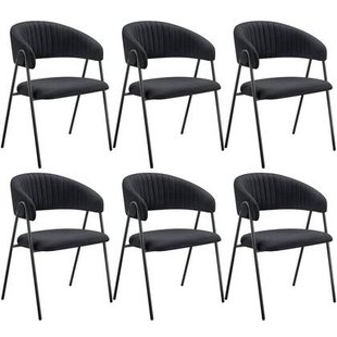 tectake® Eetkamerstoel Bedano, gestoffeerd, geweven stof, 150 kg