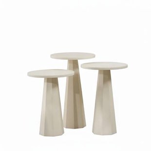 Calicosy - Salontafels LILYUM - H57|H52|H47 cm - Wit