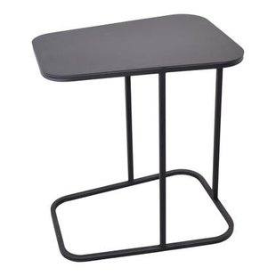 LOFT42 Inris Bijzettafel - Metaal - Mat Zwart -51x35x55