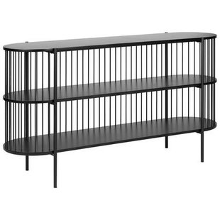 Beliani - BIRSON - Opbergkast 2 planken - Zwart - MDF