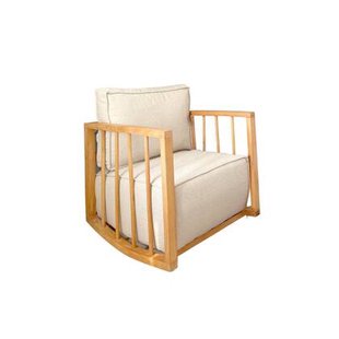 Giga Meubel - Schommelstoel Wit Teddy - 65x71x80cm - Sallanan