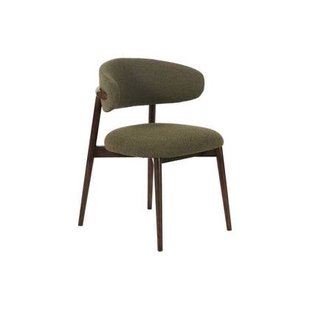 Goossens Eetkamerstoel Diede - Bouclé zonder armleuning