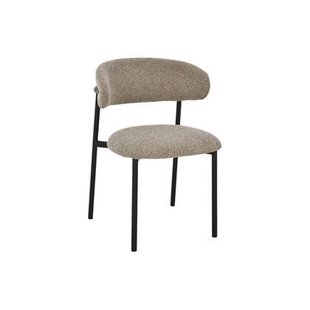 Goossens Eetkamerstoel Siem - Textiel zonder armleuning