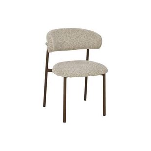 Goossens Eetkamerstoel Siem - Textiel zonder armleuning