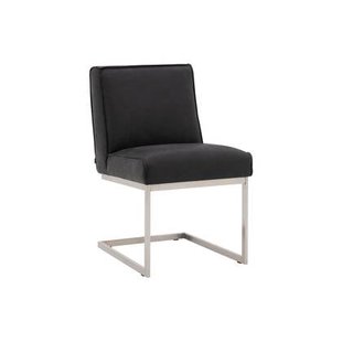 Goossens Eetkamerstoel Tomleuning - Leder zonder armleuning