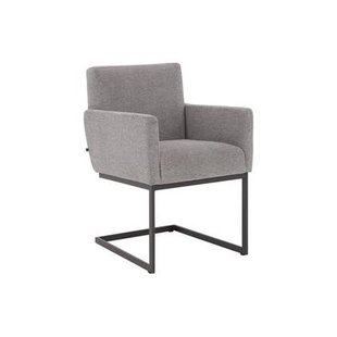 Goossens Eetkamerstoel Tommie - Textiel met armleuning