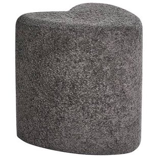 Beliani - SCOTIA - Poef - Donkergrijs - Chenille