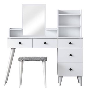 Giga Meubel - Make-up Tafel - 112cm - Incl. Kruk - Bulon