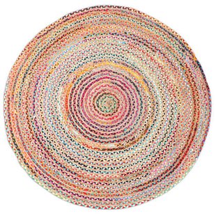 Velaar Jaipur Klassisch Bunt Teppich Jute 200 cm Round