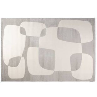 Vloerkleed Tim - Creme|Grijs|Wit - Textiel