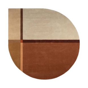 Vloerkleed 200 Pam - Rood|Terra|Beige - 100% Wol