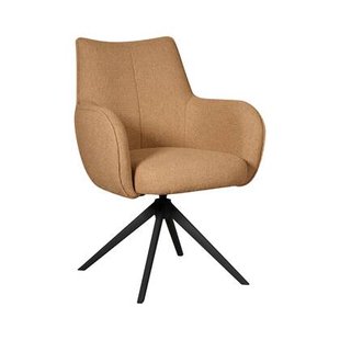 Eetkamerstoel Tumba - Bruin - Textiel - 62x80x66cm (BxHxD)