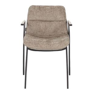 Bronx71 Velvet eetkamerstoel Trevi taupe