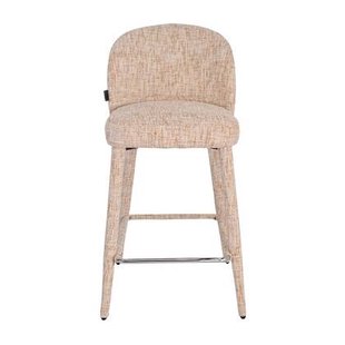 Bronx71 Barkruk Charlie chenille beige 69 cm