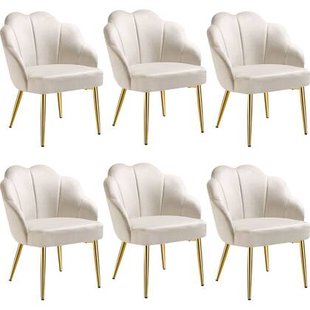 tectake® Cocktail stoel Hellen, gestoffeerd met fluwelen bekleding