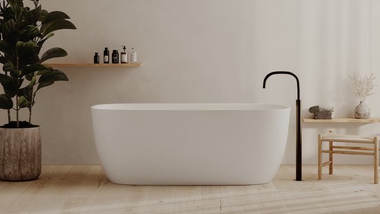 Ligbad Vrijstaand Ideavit Archtec Eon Wit 170x80x63