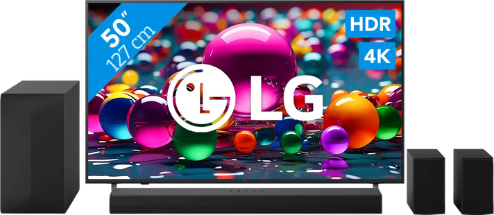 LG 50 4K Smart UA75 + LG DS60TR