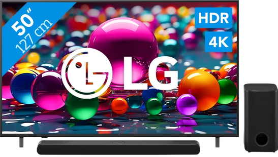 LG 50 4K Smart UA75 + LG DS77TY