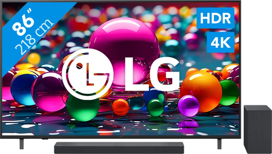 LG 86 4K Smart UA75 + LG DSC9S