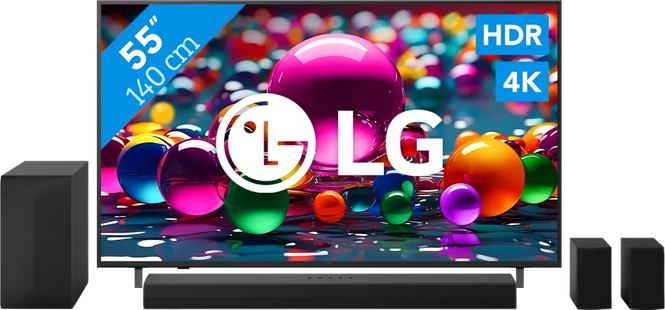 LG 55 4K Smart UA75 + LG DS60TR
