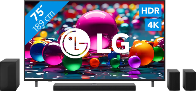LG 75 4K Smart UA75 + LG DS70TR