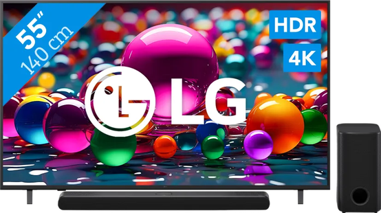 LG 55 4K Smart UA75 + LG DS77TY