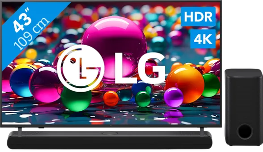 LG 43 4K Smart UA75 + LG DS77TY