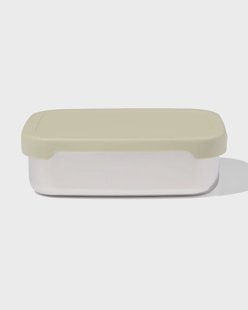 HEMA Lunchbox 14.3x18.9x5.8cm rvs groen (groen)