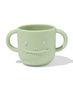 HEMA Kinderbeker 150ml siliconen monster groen (mintgroen)