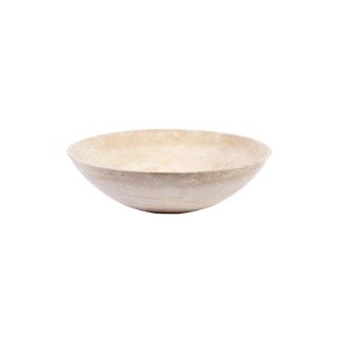 Saniclass Travertine - Waskom 42x42x12cm - rond - gemeleerd natuursteen SW1242436