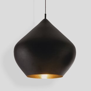 Beat Stout LED hanglamp mat zwart/messing Tom Dixon - Woonkamer - Designer - 1 lamp