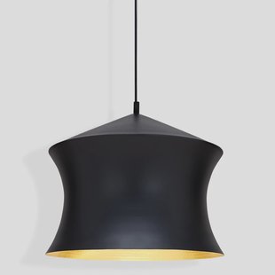 Beat Waist LED hanglamp matzwart/messing Tom Dixon - Woonkamer - Designer - 1 lamp