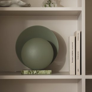 Orbit tafellamp marmer groen hoogte 32 cm Globen Lighting - Woonkamer - Designer - Steen - 1 lamp