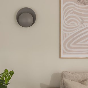 Orbit wandlamp grijs metaal 6 30 cm Globen Lighting - Woonkamer - Modern - 1 lamp