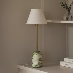 Gino 20 tafellamp groen marmer 56 cm Globen Lighting - Woonkamer - Scandinavisch - Stof - 1 lamp