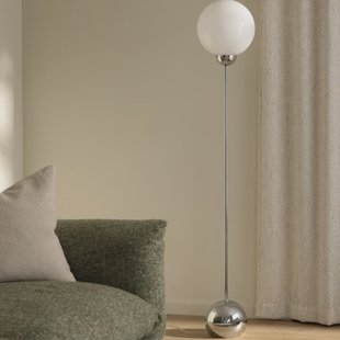 Ripley vloerlamp chroom glas 144 cm Globen Lighting - Woonkamer - Modern - 1 lamp
