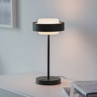 SCHÖNER WOHNEN LED tafellamp Elmo, zwart, 3000 K, dimbaar