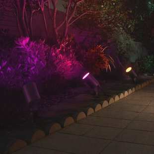 Hama Smart LED prikspot, zwart WLAN, IP65 RGBW dimbaar