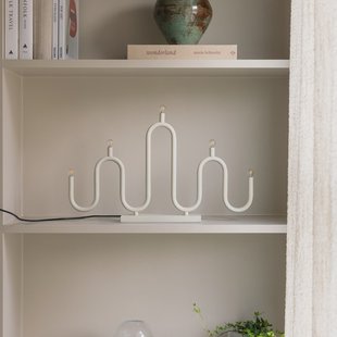 Noel tafellamp 50 cm beige metaal Globen Lighting - Woonkamer - Modern - Meerdere lampen