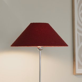 Iris vloerlamp rood/chroom textiel Ø 45 cm Globen Lighting - Woonkamer - Scandinavisch - Stof - 1 lamp
