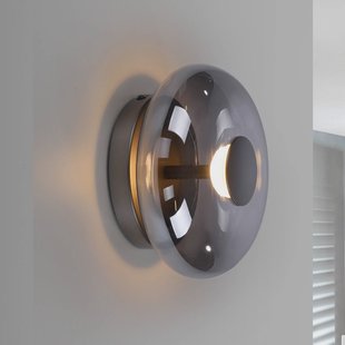 SCHÖNER WOHNEN LED plafondlamp Posh, rookglas, 3.000 K