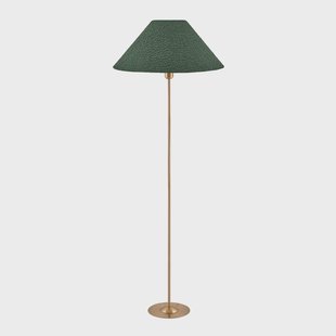 Iris vloerlamp groen/messing textiel Globen Lighting - Woonkamer - Scandinavisch - Stof - 1 lamp