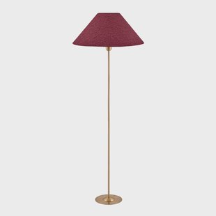 Iris vloerlamp rood/messing textiel Globen Lighting - Woonkamer - Scandinavisch - Stof - 1 lamp