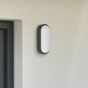 MEGATRON LED buiten wandlamp Zella Neo XL Sensor zwart IP54